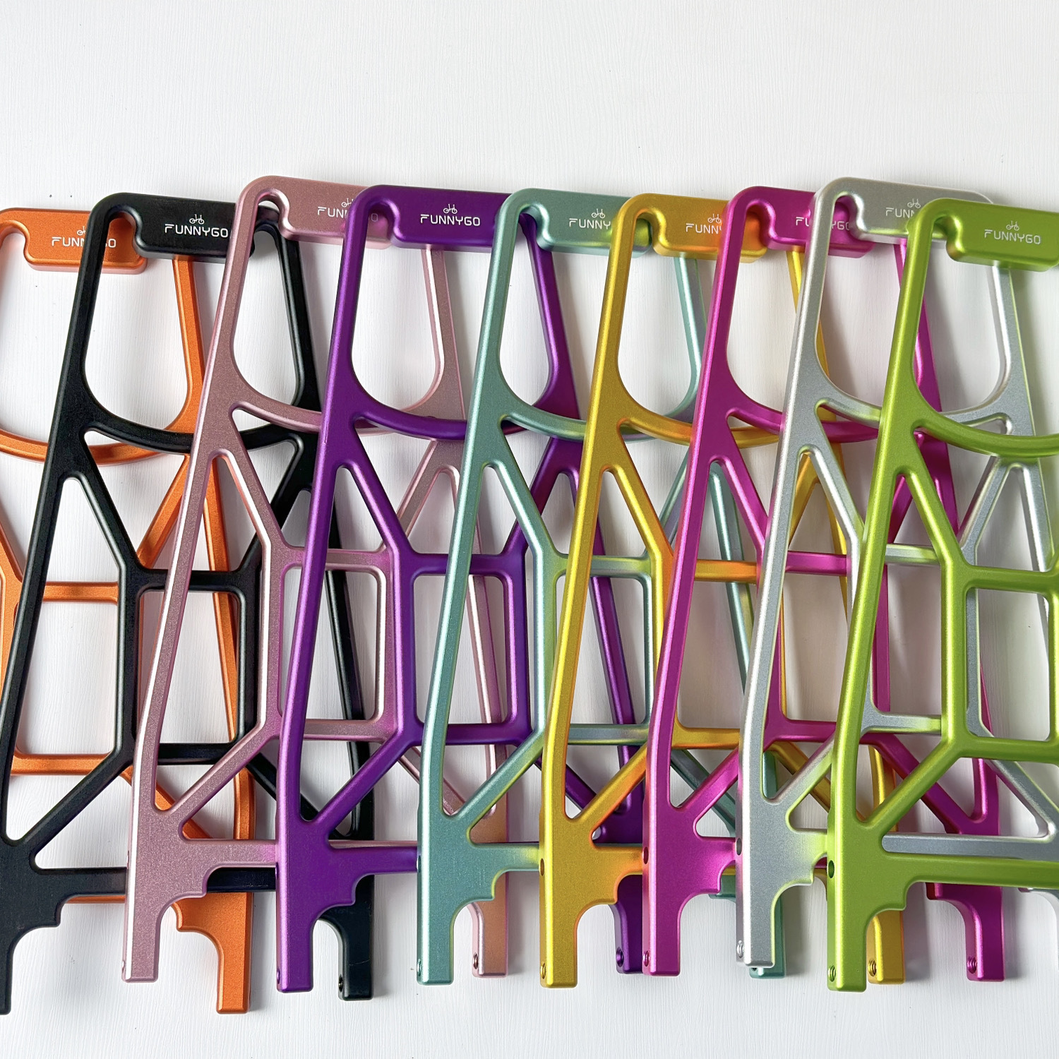 小布折叠车后货架推行轮CNC铝合金行李架适用Brompton改装后尾架