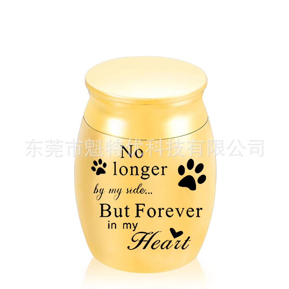 30*40mm Venta caliente PET sigue siendo pelo hueso ceniza titanio acero cinerario ataúd se puede abrir mini botella de perfume