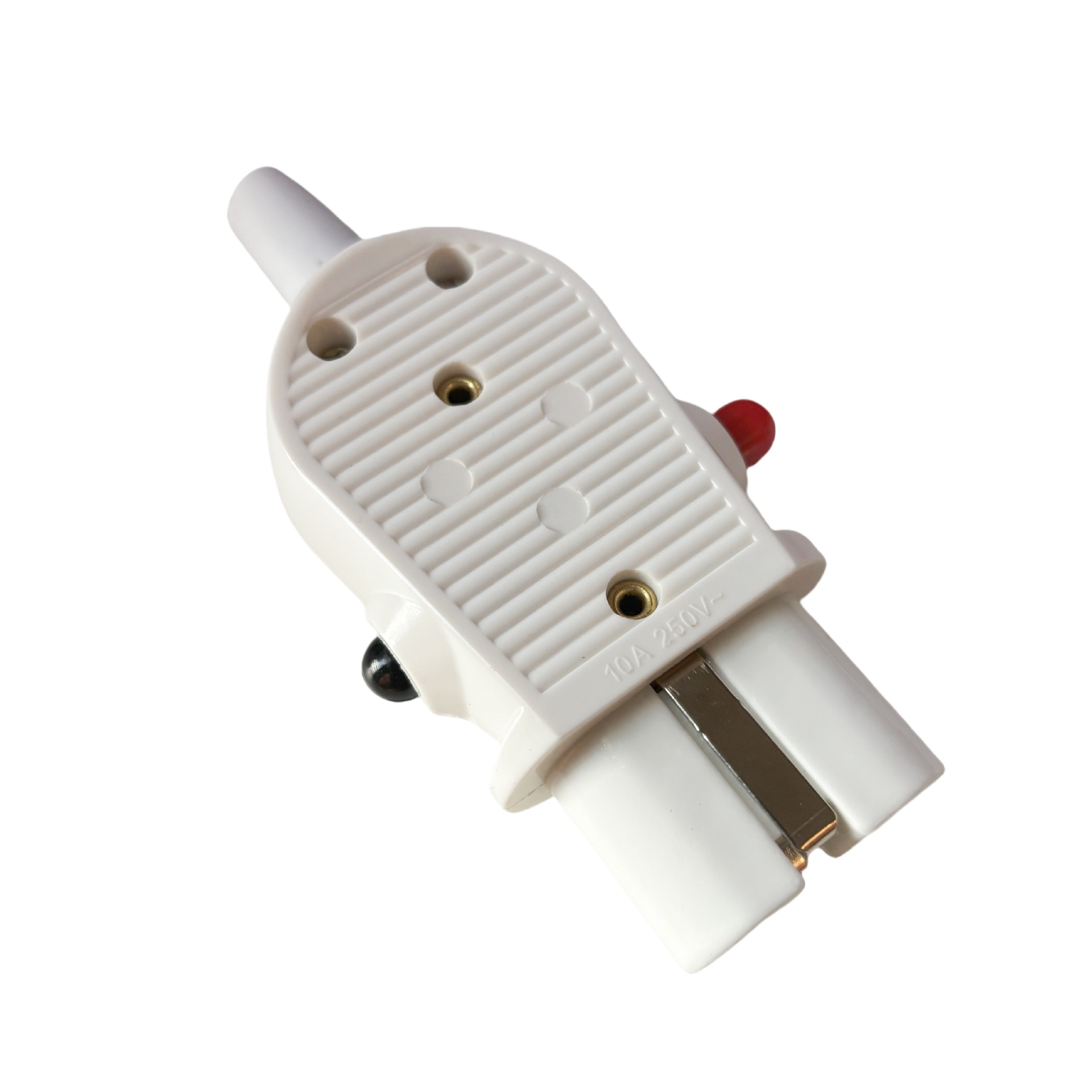 带开关陶瓷电热插头250V 10A洗衣房熨斗加热插头不含线