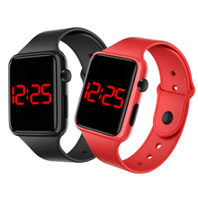 外贸热销LED电子表时尚潮流方形中小学生户外运动手环表现货批发