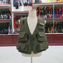 多口袋马甲男透气户外记者运动钓鱼摄影志愿者马甲工装马夹钓鱼
