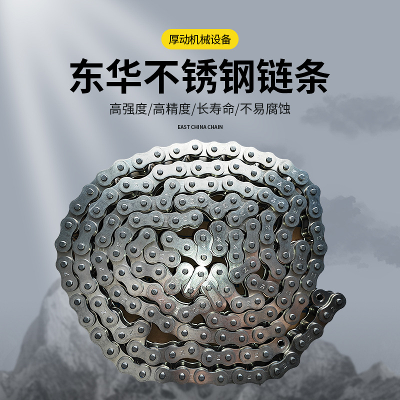 厂家供应碳钢链条10BSS系列不锈钢链条4分5分6分单双排工业链条