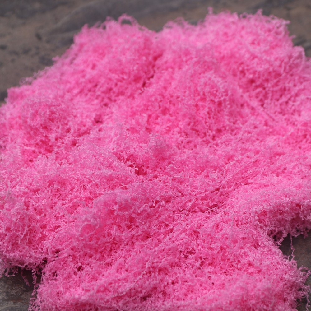 Lụa tơ rêu rêu màu hồng đậm / 25g