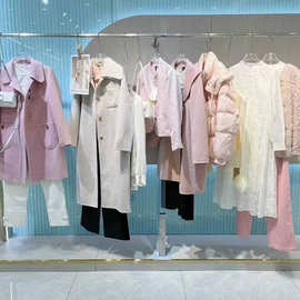 杭州一线女装25冬丝雨桐上衣裤裙羽绒服石井尾货批发专柜撤柜实体