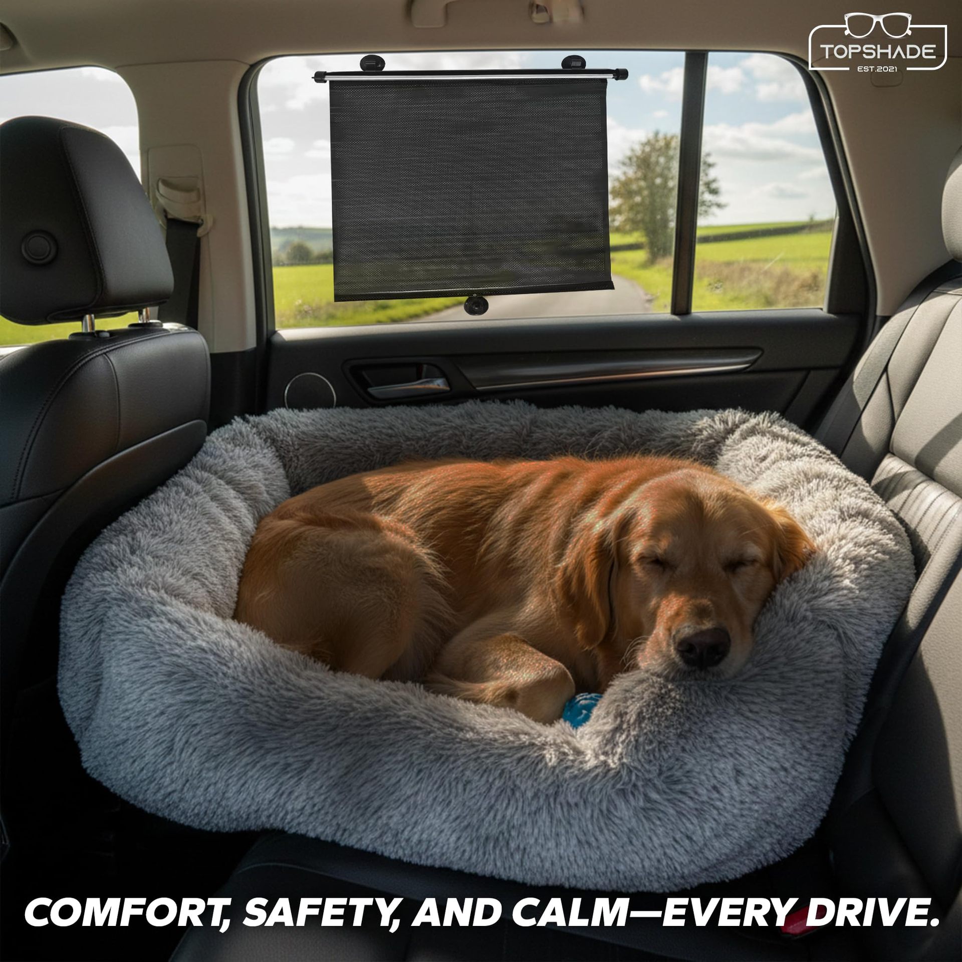 Amazon Cross-Border Best-Selling Factory-Selling Retractable Car Window Sunshade Roll-Up Style Suction Cup Sunshade Car Sunshade