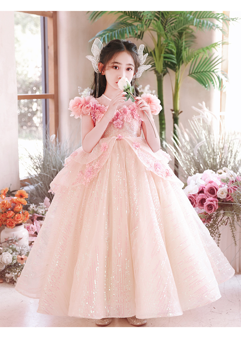 Evening Dress Girls Princess