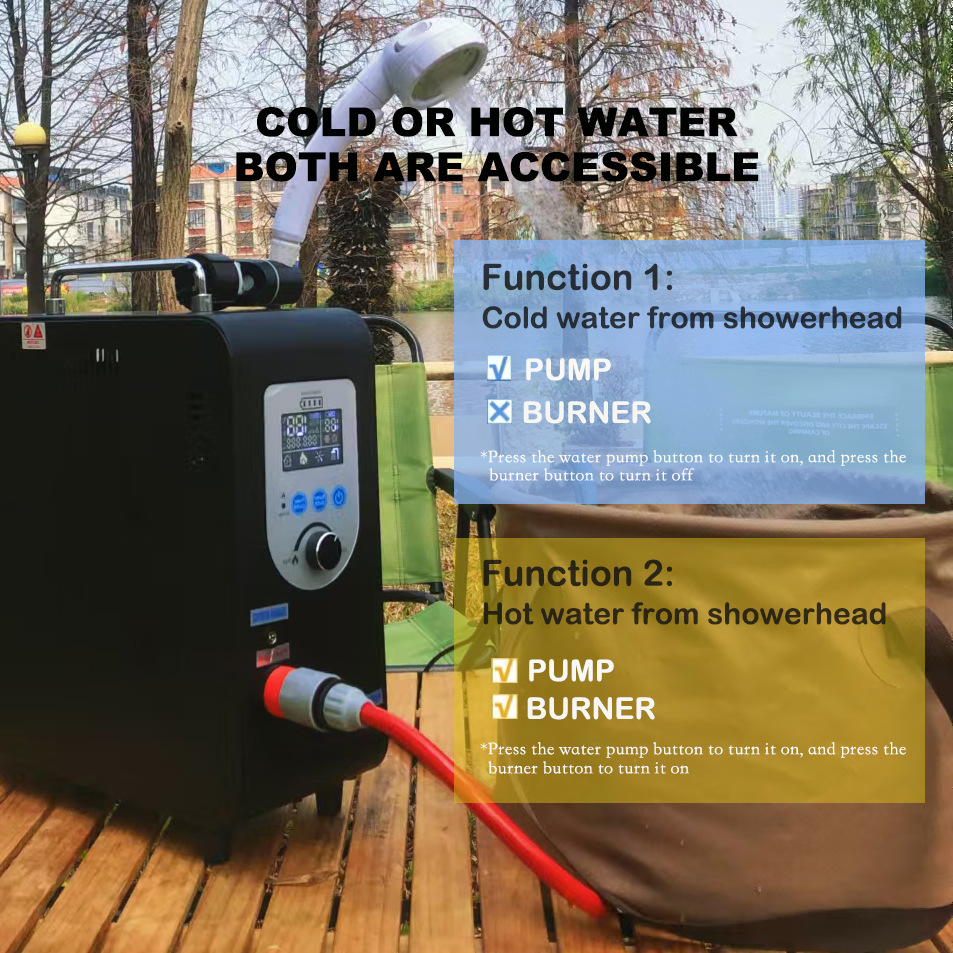 Газовый водонагреватель Outdoor Bear черный 6 литров