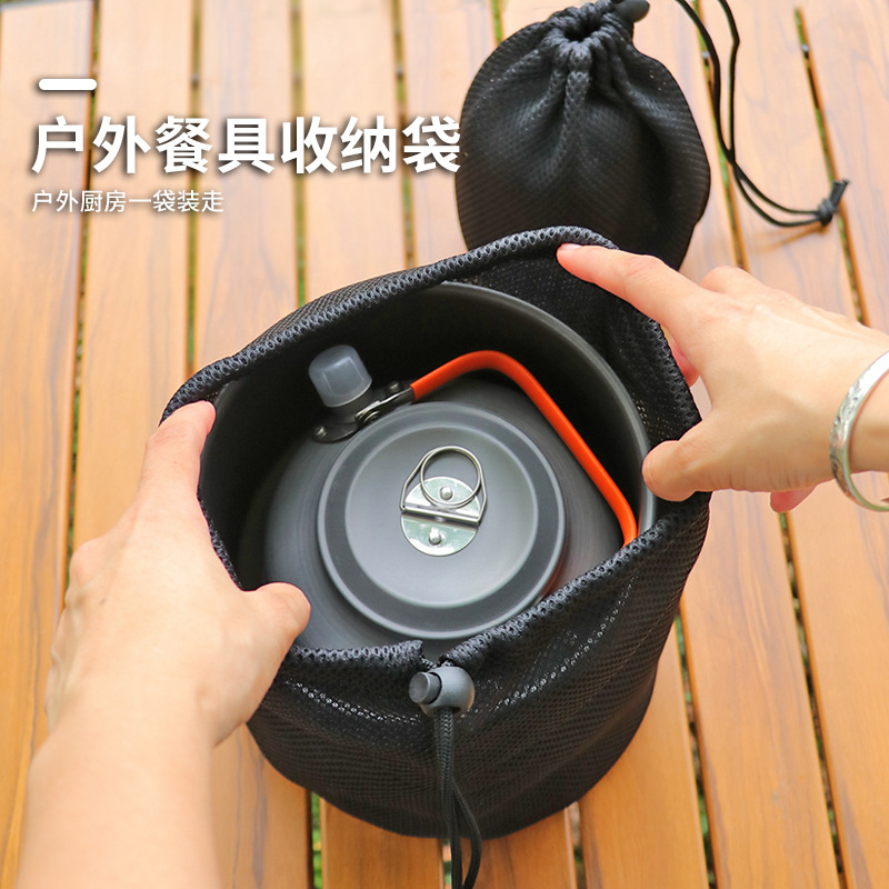 Outdoor Cookware Bag Sports Picnic Bag Sundries Accessories Fitting Bag Wild Tableware Stove Bucket Camping Equipment Storage