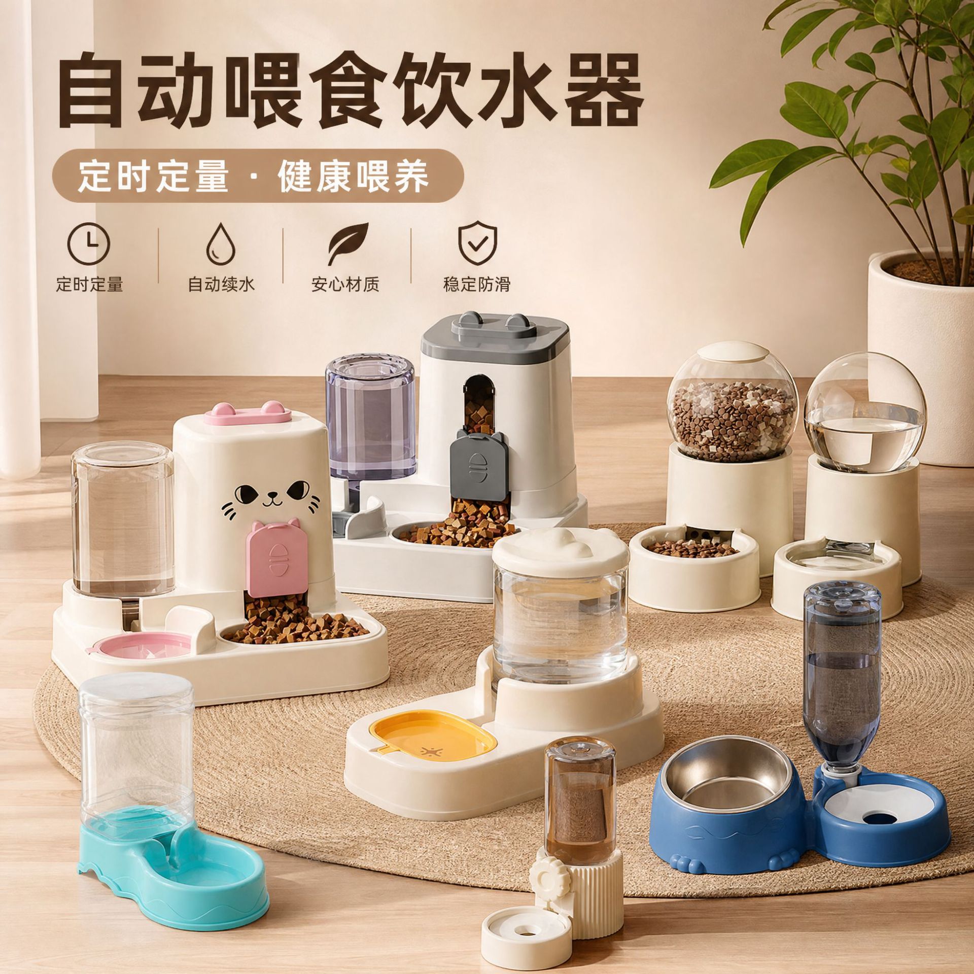 Gatos y perros, bebedores de agua, alimentadores automáticos para perros, bebedores de agua para perros, artefactos mágicos de alimentación, flujo sin conexión, suministros completos