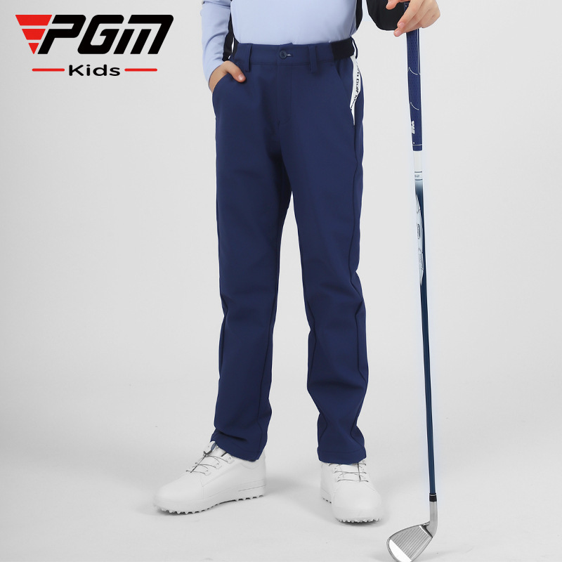 Pgm New Golf Pants Boys' Long Pants Autumn and Winter Children's Sports Pants Thickened Warm Light Heating