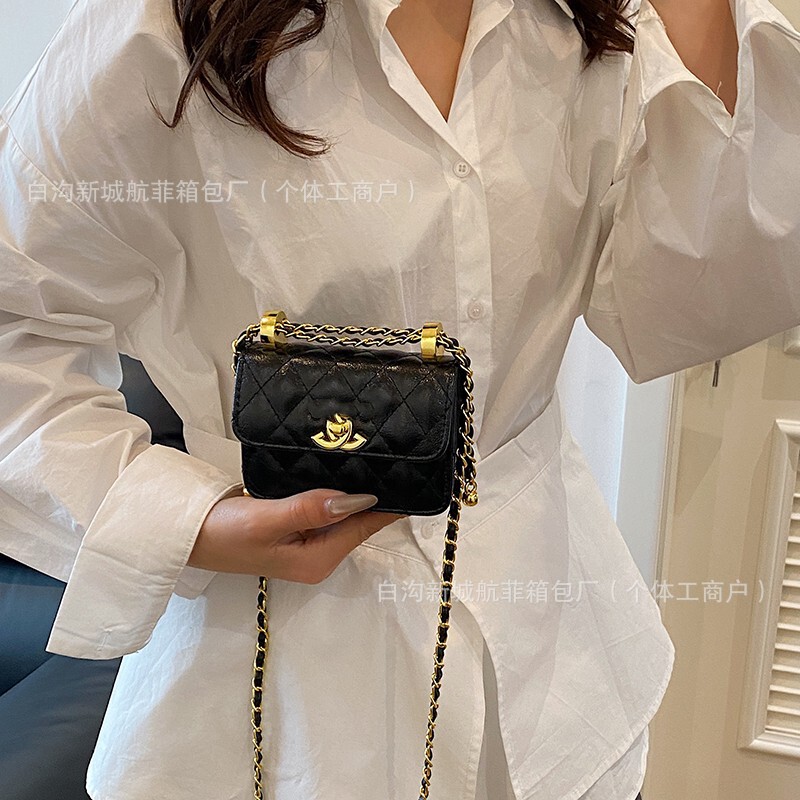 Xiaoxiangfeng トレンディな女性のバッグクロスボーダー卸売菱形チェーンショルダーバッグ女性の韓国スタイルのシンプルなファッションクロスボディバッグ女性|undefined