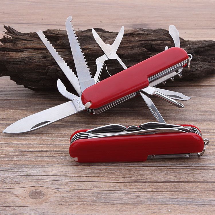 Cuchillo portátil plegable de 1,5mm 11 cuchillos multifunción abiertos