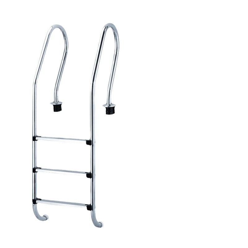 Piscina escalera mecánica 304 escalera de acero inoxidable piscina escalera subacuática barandilla de alcantarillado escalera pedal venta directa de fábrica