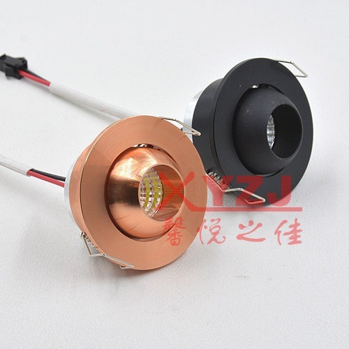 3w bull's eye LED small ceiling light downlight opening 45MM ceiling light 3w special spotlight gold for hotel home decoration project