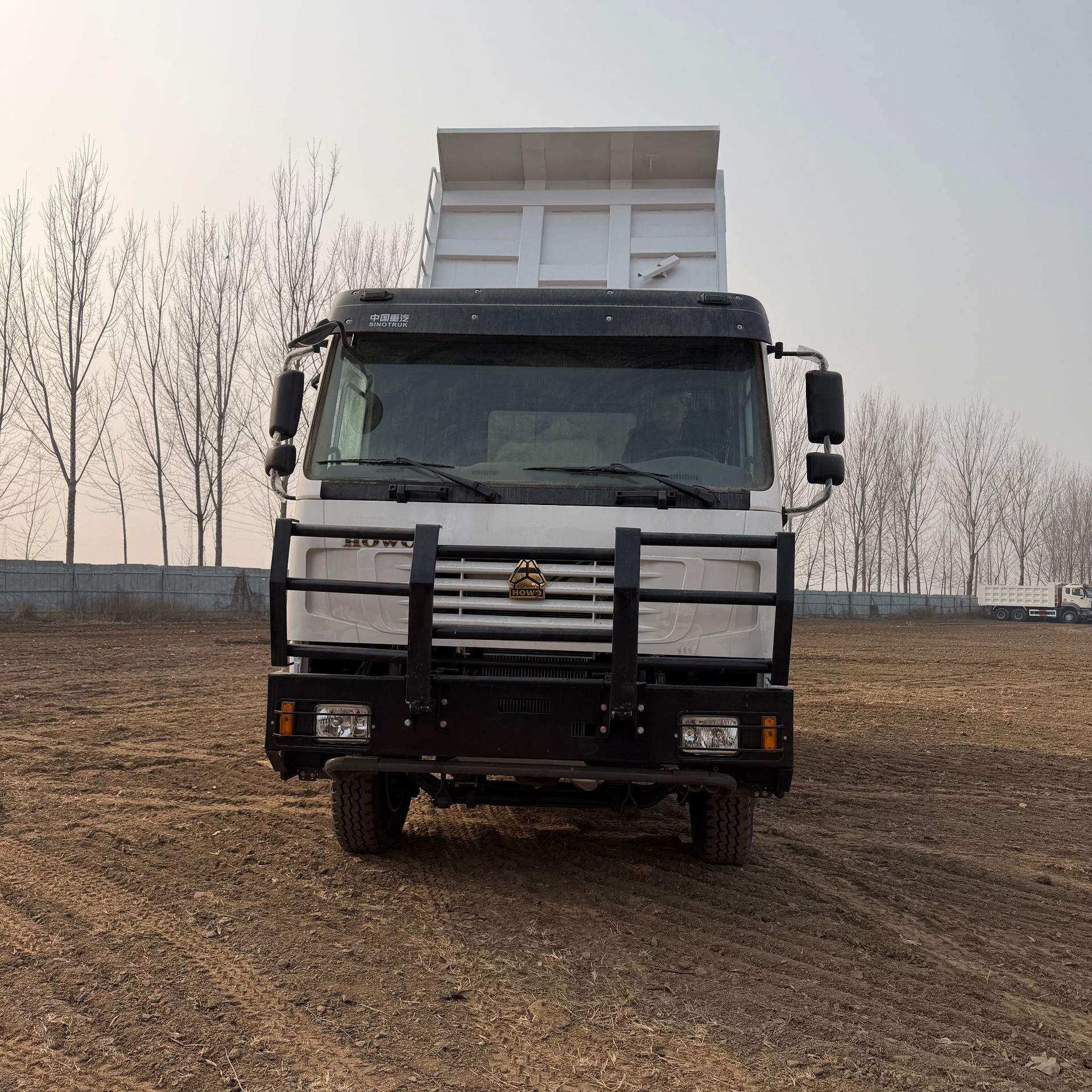 Export Cross-Border African Used Truck Howo Reinforced Bumper Rear Flip 371 Horsepower 6X4 Dump Truck