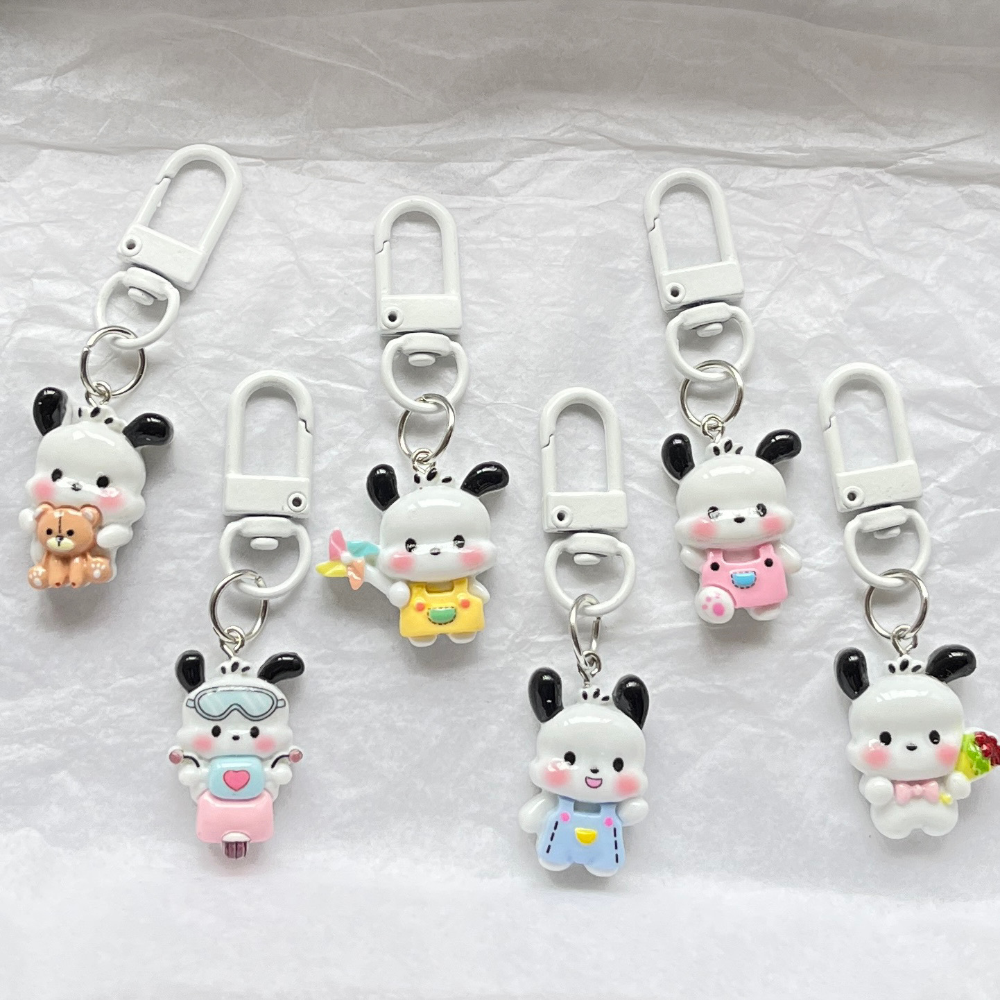 Full body cute Pacha dog keychain sweet Japanese pendant ins cute bread bestie gift jewelry pendant