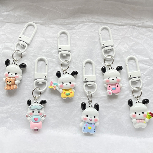 Full body cute Pacha dog keychain sweet Japanese pendant ins cute bread bestie gift jewelry pendant