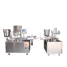 厂家供应液体西林瓶双粉 粉体灌装轧盖一体机压盖机灌装锁盖机器