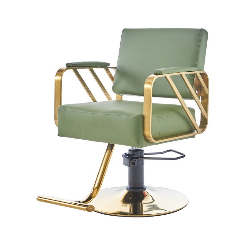Fábrica directa barbería silla salón de peluquería silla de corte de pelo elevador red silla de acero inoxidable corte de pelo