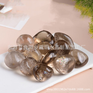 Natural tea crystal large grain rolling stone aromatherapy expansion stone fish tank flower pot decoration Crystal gravel manufacturers wholesale