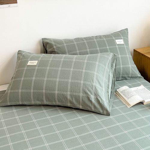 Japanese-style single bed sheet student dormitory set of three single brushed cotton quilt cover 2024 new factory wholesale