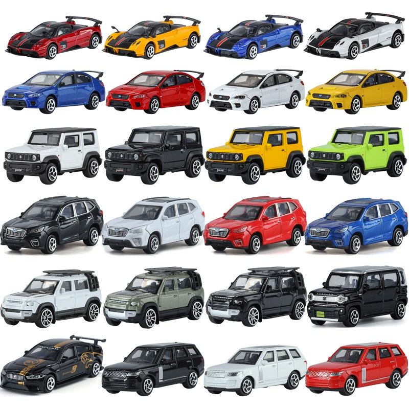 奇艺 Land Rover, металлическая модель автомобиля, реалистичный внедорожник, масштаб 1:64, амортизатор