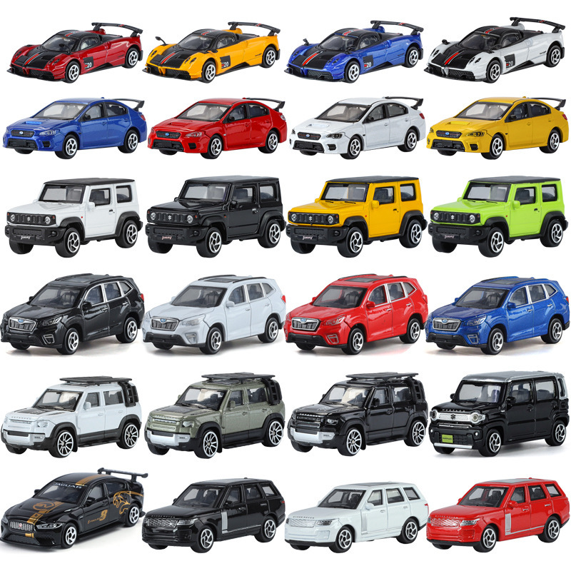 Qiyi 1/64 alloy car model shock absorber simulation off-road vehicle Land Rover Range Rover Jimny Subaru STI