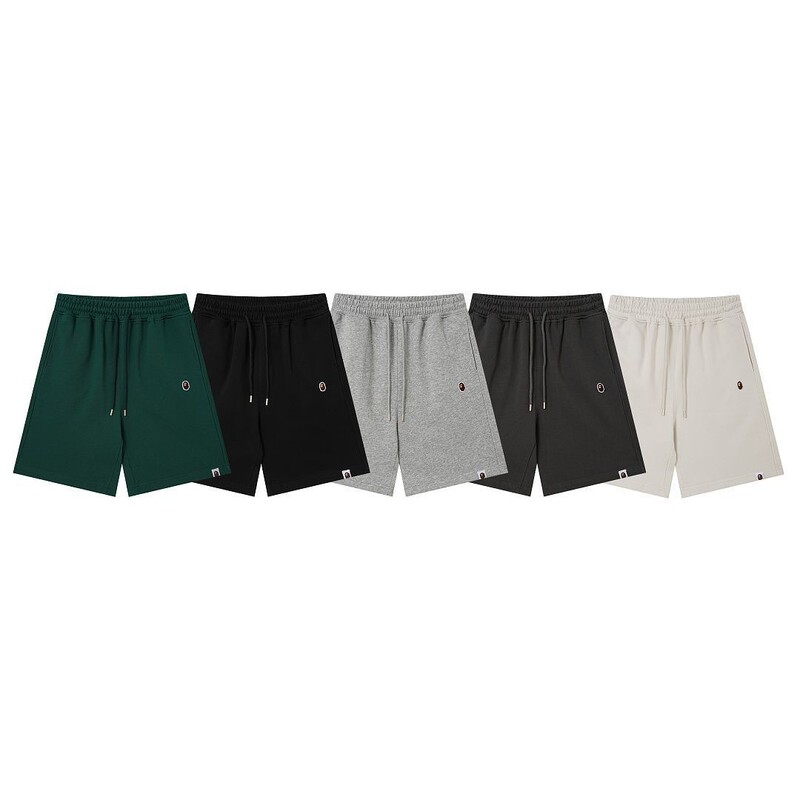 Cross-Border In-Stock Instant Delivery Bape Shark Camouflage Youth Casual Shorts Men's Pure Cotton Loose Sweatpants 96% Cotton