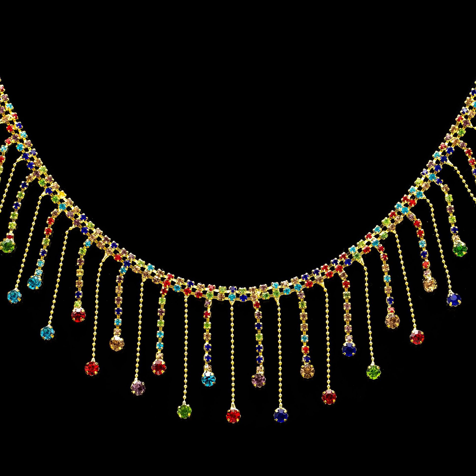 新しいドリルチェーンのフリンジチェーンDIY金色のアクセサリーの爪チェーンの装飾チェーンの溶接ドリルの服装の補助材料