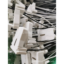 T8带线灯座黑白线，UL认证G13灯座,VDE认证T8灯座 带18AWG线