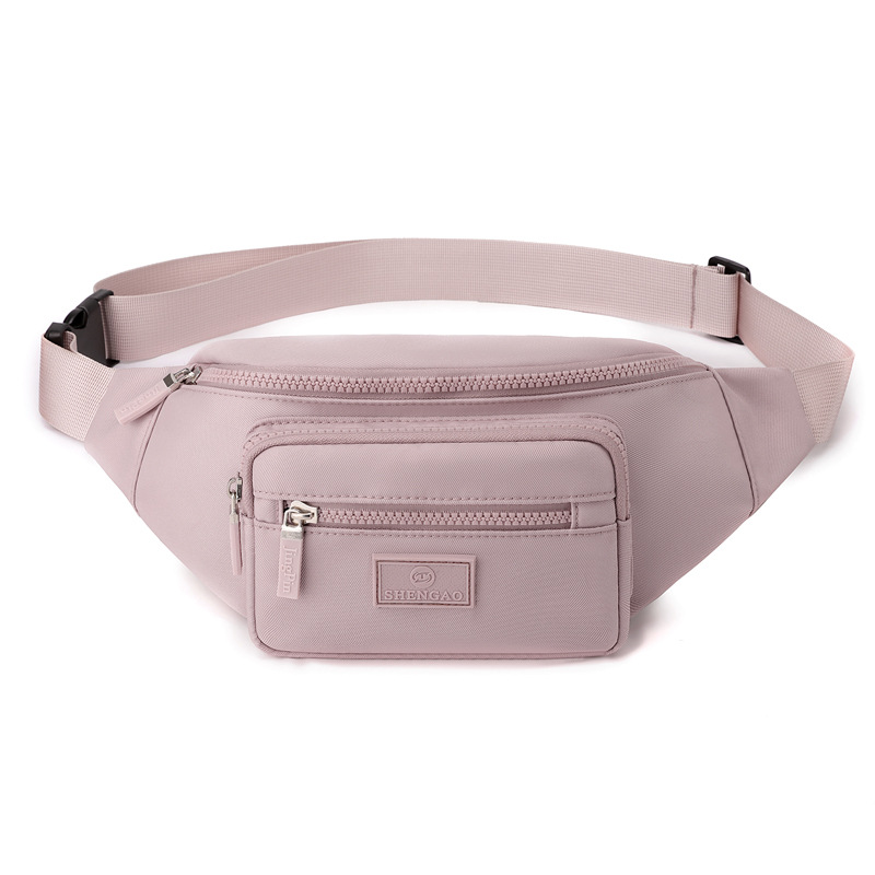 Casual bolso de cintura de mujer nuevo bolso de tela de nylon bolso de cambio de caja bolsa de pecho de bicicleta ligera