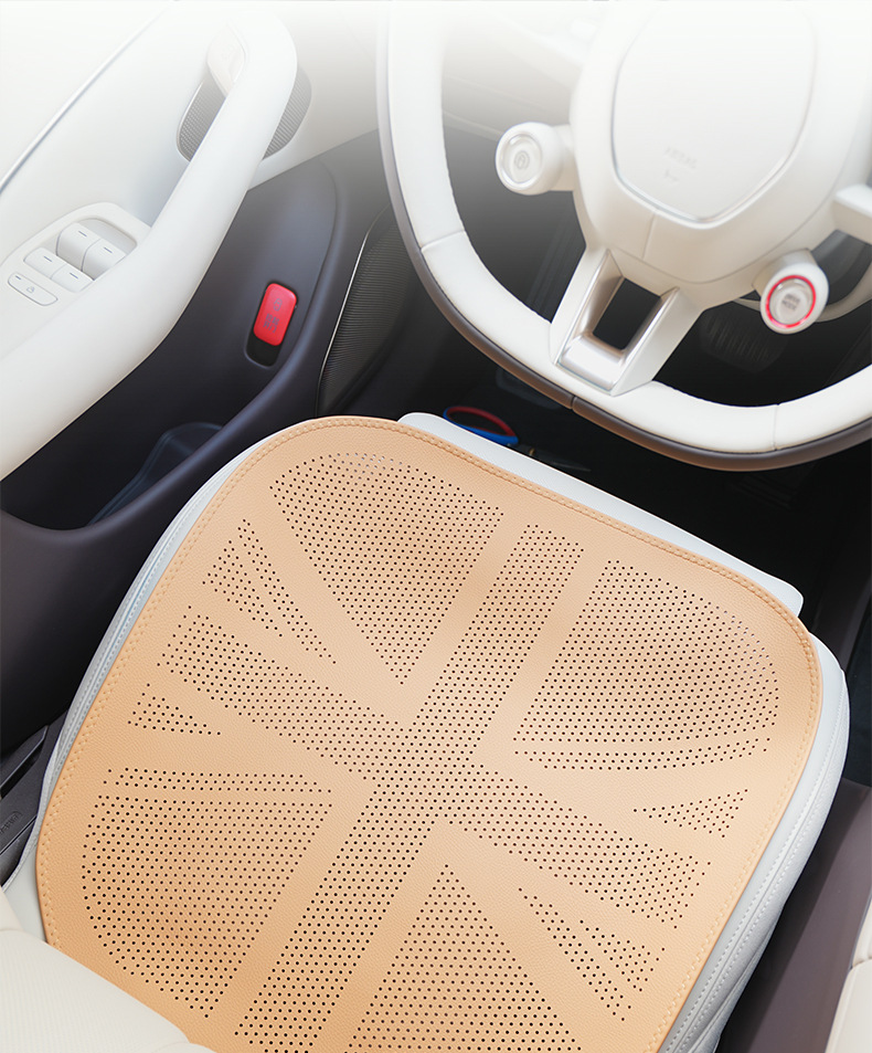 Factory Direct Sales Summer Car Seat Cushion, Universal for All Seasons, High-End Feel, Ventilated and Breathable Seat Cover, Single Piece, Summer