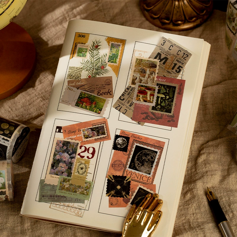 Ленты памяти «Memories Memory Blogen», ретро-цветы, картинки для декора DIY, материал для заплаток, герметизирующие наклейки