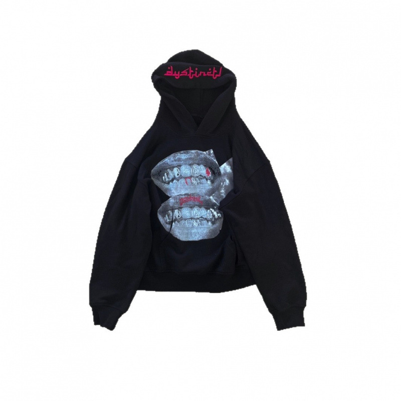 Men's Clothing European And American Personality Dark Print Sweatshirt Sweatpants Suit Long Sleeved Pullover Hoodie Retro Jacket_viptrois.com
