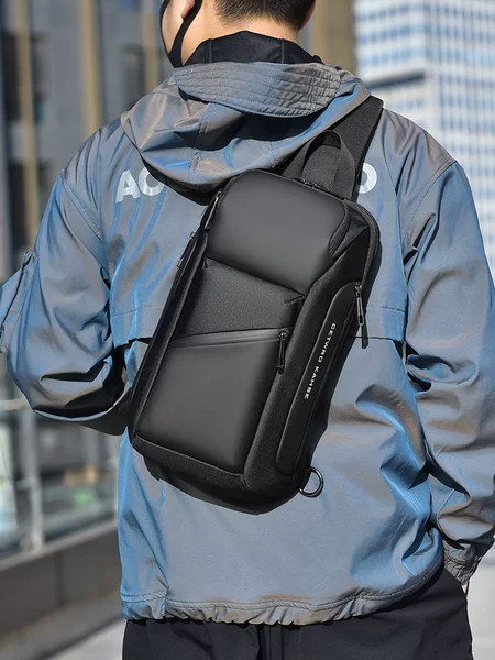 Chest Bag Business Work Clothing Multifunctional Sports Large Capacity Men's Crossbody Bag Trendy Support Printed Logo Manufacturer Wholesale