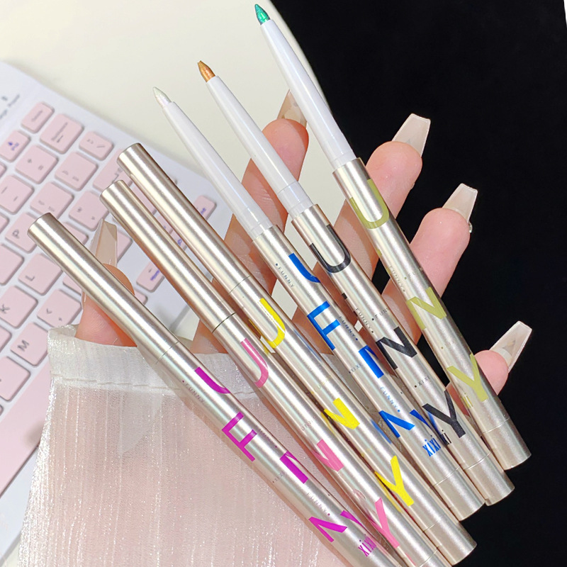 Xixi Chuanyu Multi-Eyeliner Glue Pen Shining Chameleon High-gloss Eye Shadow Pen Brightening Difficult to Sizzling Color Makeup