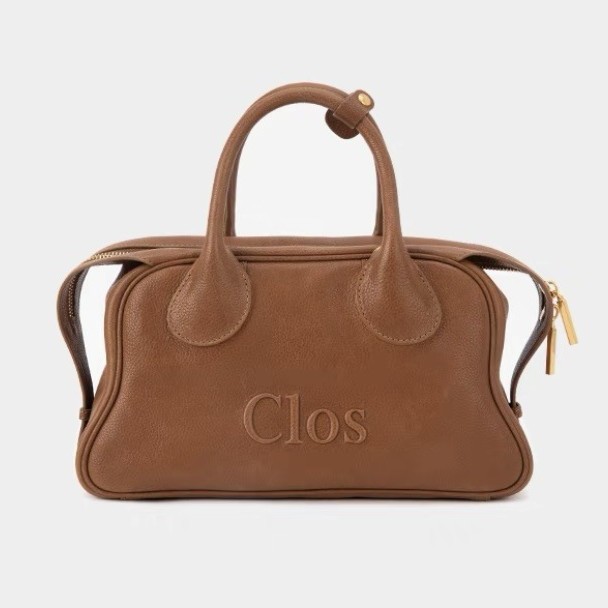 CLOS24 가을 | 겨울 새로운 네오 보스턴 가방 가을 패턴 탑 레이어 COWHIDE 크로스 바디 핸드백 여성용 가방