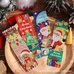 �羳��Ʒ Christmas Theme Diamond Painting Bookmarks �ʯ����