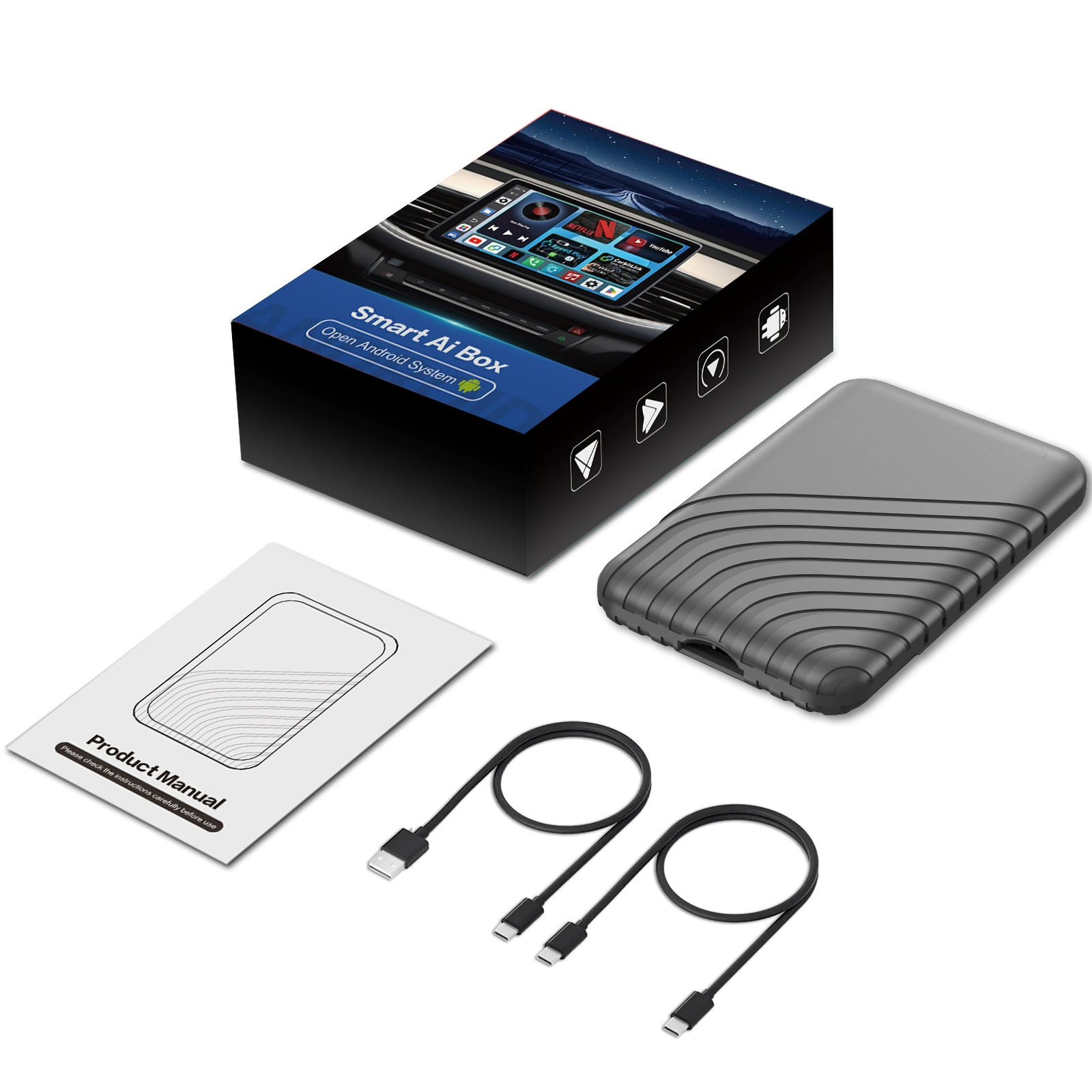 Беспроводной Box CarPlay проводной перевод беспроводной CarPlay Android Box Qualcomm 2290 процессор 2ГБ+16ГБ