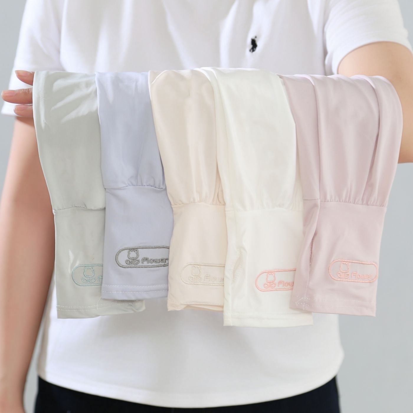 New Summer Ice Silk Sunscreen Arm Sleeves for Women, Long Ice Sleeves, UV Protection, Thin, for Outdoor Cycling, Arm Protectors, Long Sleeves