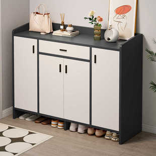 Shoe Cabinet Home Doorway New 2024 Explosions Outside Corridor Entrance Entrance Cabinet Integrated Economical Storage Shoe Rack