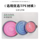in stock Macaron Pet Folding Bowl Dog Basin Outgoing Portable Dog Bowl Food Basin Outdoor Cat Drinking Water Dog Bowl