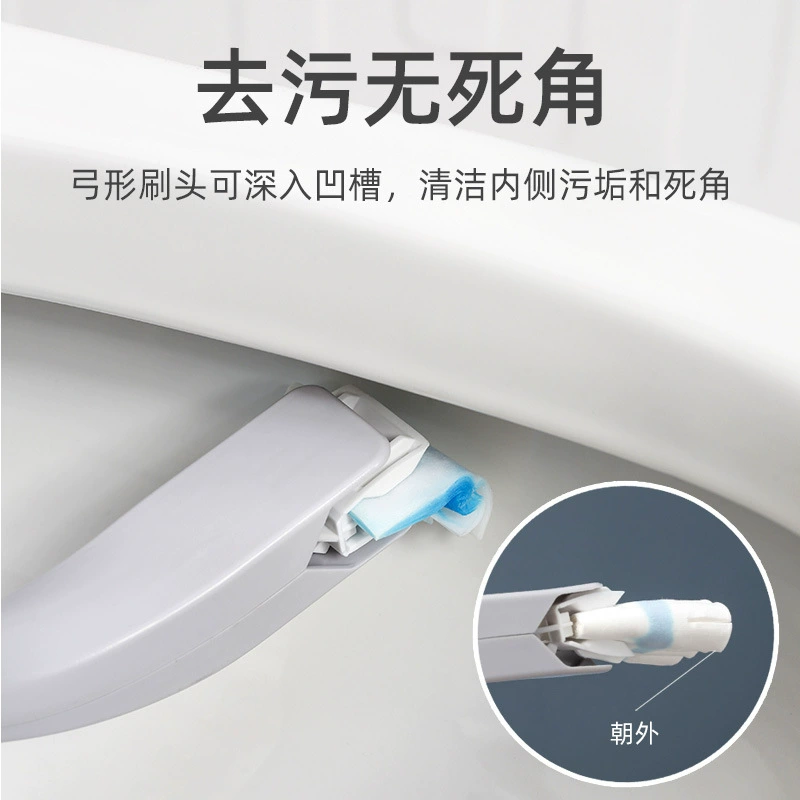 Disposable toilet, brush, changeable set