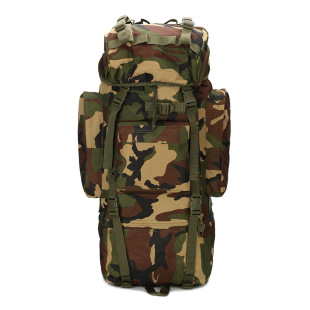 Spot Mountaineering Outdoor Backpack Hiking Mountaineering Bag 65L Large Capacity Tactical Backpack Camouflage Military Fan Backpack