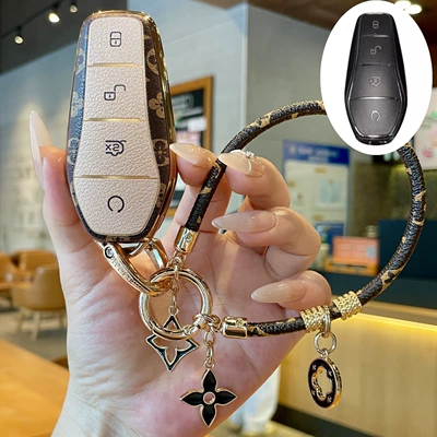 Byd Sea Lion Key Case Seagull Seal 07Dmi Anti-Drop 06Ev Qin/Tang/Han L Dmi Buckle E2/E3 (Car key bag) - type-d-key-cover-light-luxury-long-chain