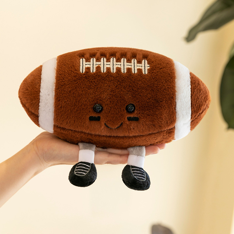 창조적 인 새로운 축구 봉제 장난감 베개 농구 인형 장식품 인형 휴일 선물 던지기 인형 도매