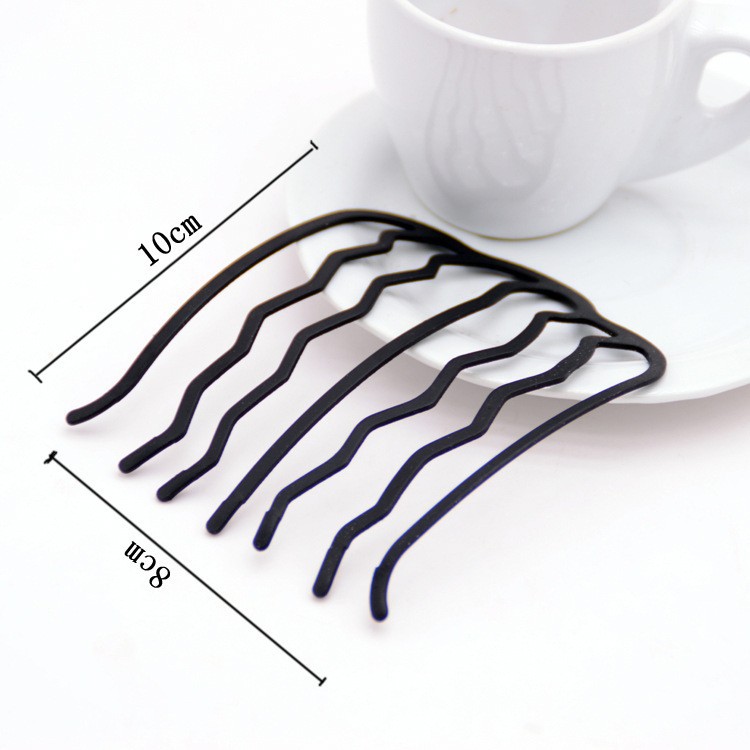 [Empaquetado premium] Rizador de pelo de hierro/Herramienta simple para novias, horquilla, accesorio para el cabello para cabello ondulado.