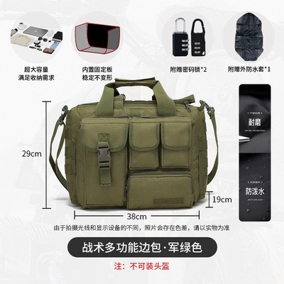 Motorcycle trunk, Suitable for Honda Cub - tactical-multi-functional-side-bag-military-green-with-quick-release-bracket