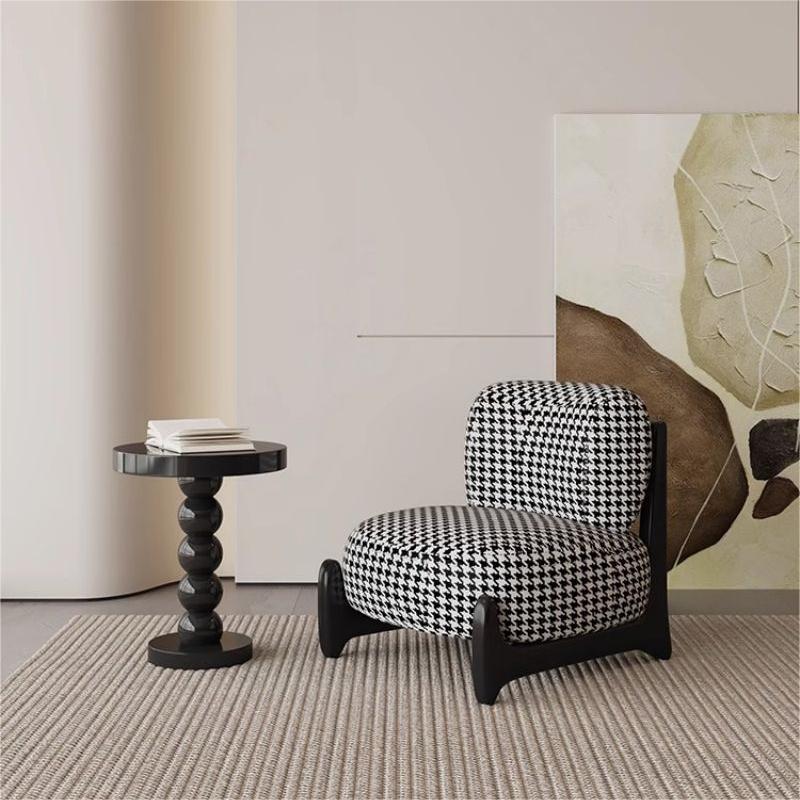 Nordico silla de trineo de viento tranquilo encantadora red con un solo suelo perezoso sofá de madera maciza moderna y simple