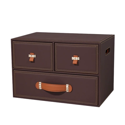 storage box leather organizing — Car storage bag/box